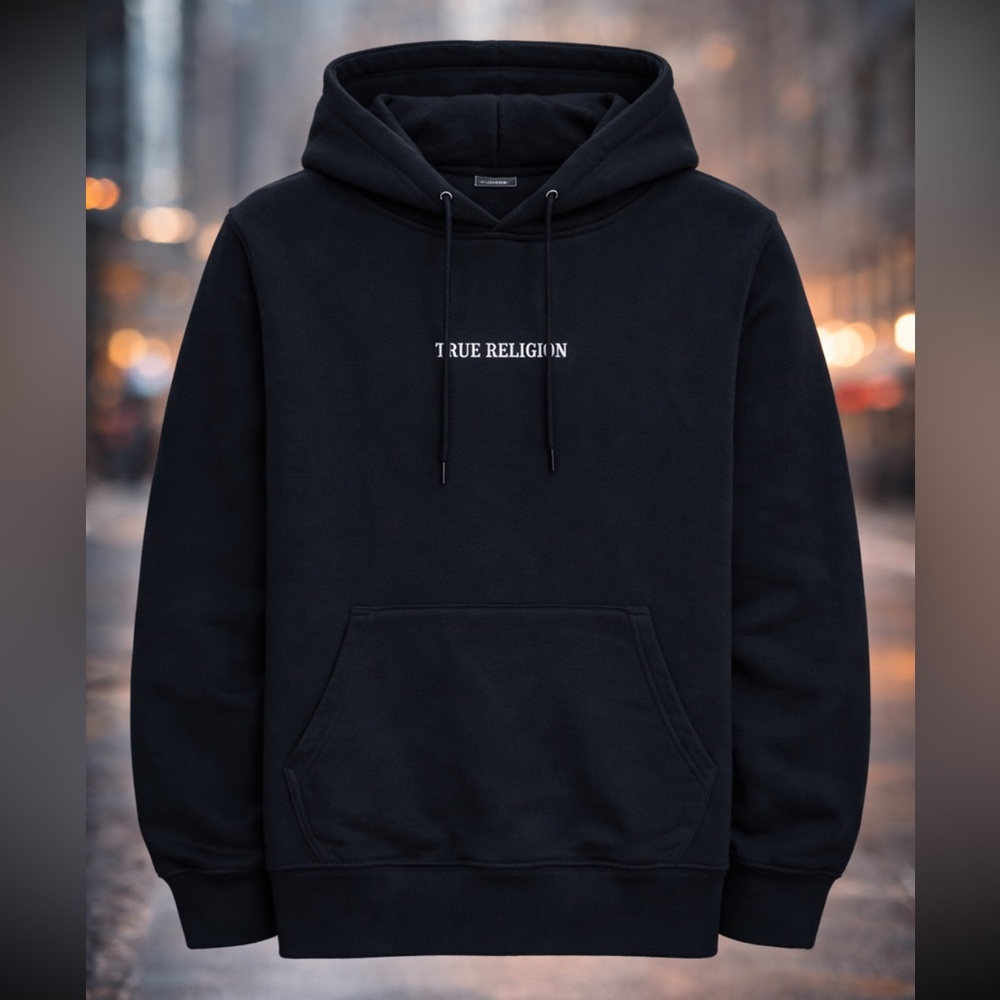 True Religion Classic Black Hoodie for Men